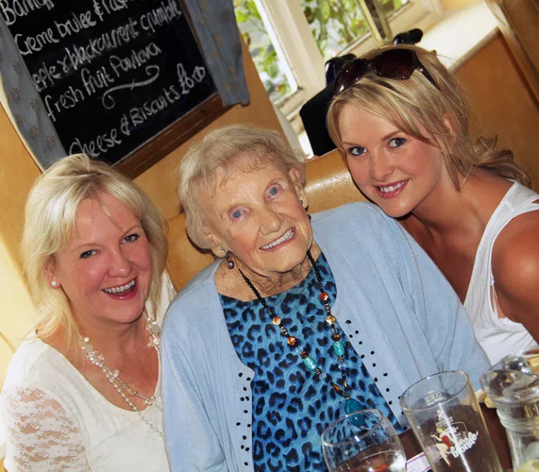 Nana Pauline with two family members