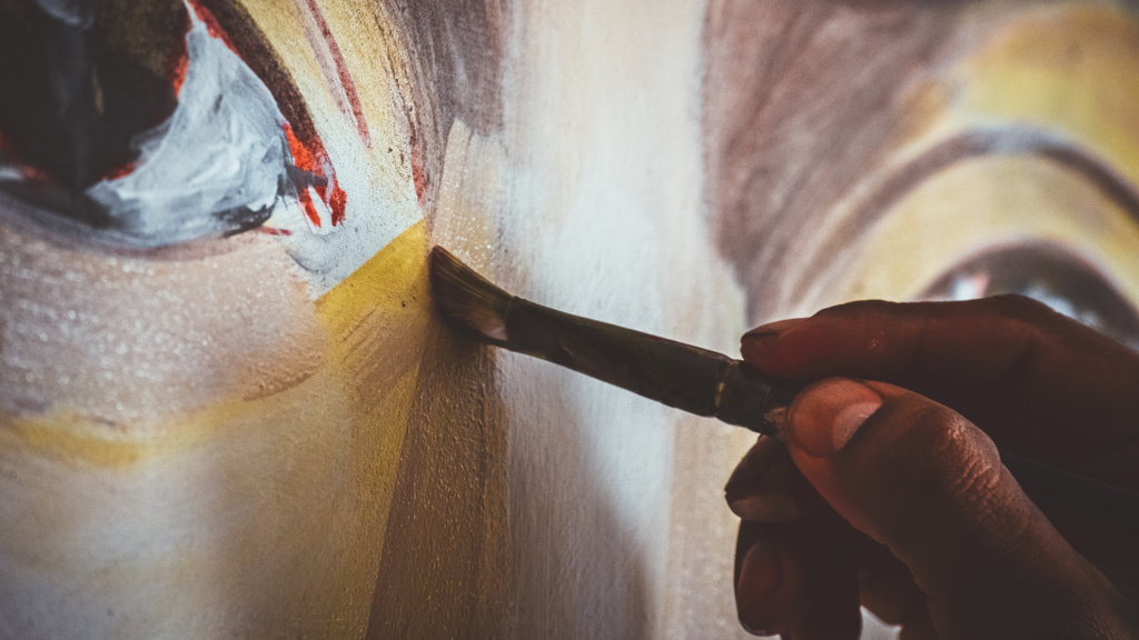 Painting can be one of many meaningful activities for people with dementia