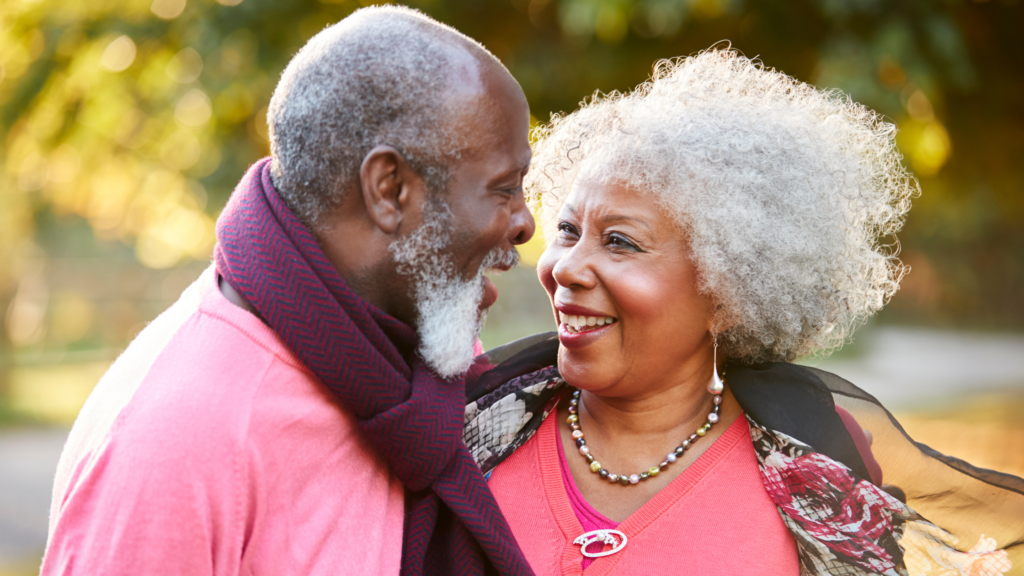 an older couple on a day out in nature