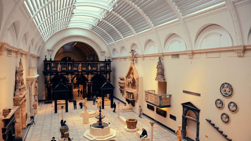 Inside of a museum - many London museums are part of the Dementia Friendly Venues Charter and offer a dementia friendly day out in London