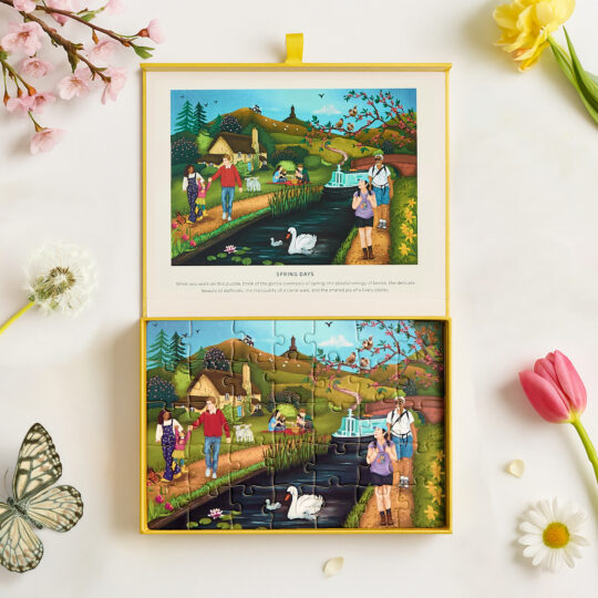 Spring Dementia Jigsaw Flat Lay