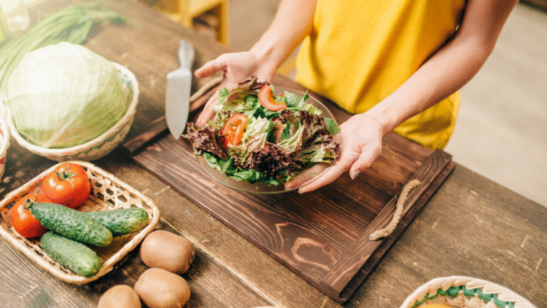 Making a simple salad is a dementia friendly cooking activity